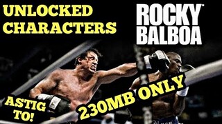 Kumpleto na Lahat ng Character! | Rocky Balboa Game on Android Phone | Tagalog Tutorial | Gameplay