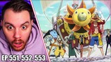 The Straw Hats Finally Show Up || One Piece Episode 551, 552 & 553 REACTION
