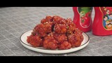 Korean Fried Chicken with Spicy Sauce by Nino's Home