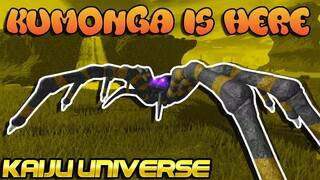 Roblox Kaiju Universe - THE BIG KUMONGA UPDATE! (KU MILESTONE!)