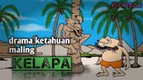 ulah nyuri buah kelapa malah apes(animasi lucu)