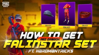 HOW TO GET FALINSTAR RED DRAGON FIGHTER SET IN PUBG MOBILE | MASTER OF PRE-FIRE @FalinStar Gaming