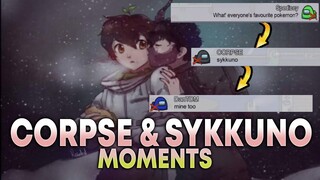 SYKKUNO IS CORPSE'S FAVORITE POKEMON | AMONG US ft. VALKYRAE, PEWDS AND TOAST