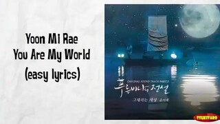 Lagu Yoo Min Rae- You are my word (Legend Of The Blue Sea)