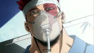 Endeavor emotional moment and family visiting him in hospital. My Hero Academia 6