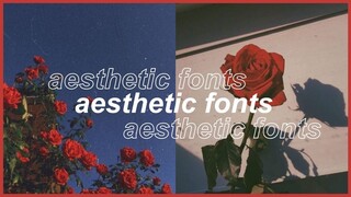 ☁️ aesthetic fonts to use w/ links (must have)