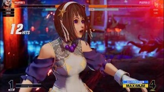 KOF15　世界１位オメガルガール　３３Hitクライマックスコンボ　アテナが見たこともない表情に…