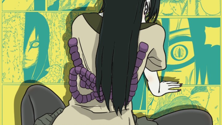 Vẽ lụa đen "Naruto" ·Orochimaru