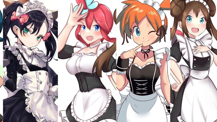 Pokémon Maid Costume 2 Fan Collection Which one do you want as a housemaid?