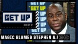 Magic Johnson says Stephen A. is the reason the Knicks are missing the playoffs this season | Get Up