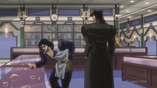 JoJo: Steely Dan(Dan of Steel) frames Jotaro for shoplifting (Eng Dub)