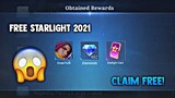 FREE STARLIGHT AND DIAMONDS! NEW TRICKS! LEGIT! (CLAIM FREE) | Mobile Legends 2021