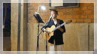 [Music]Singing 'Na Xie Nian' Japanese version on the street