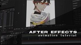 after effects | animation tutorial (coloured art + manga)