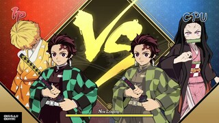 demon slayer game tanjiro and zenitsu final selection vs tanjiro and nezuko very easy boulder cleari