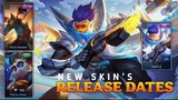 RELEASE DATE OF UPCOMING SKINS | NEW SKINS IN MLBB 2020 | ROCCO YT