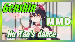 [Genshin,  MMD]Stand at attention,  watch Hu Tao dancing!