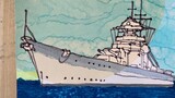 Use a marker pen + Sheng Xuan to draw a Bismarck, the final effect is a bit high