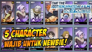 5 CHARACTER STARTER PACK WAJIB! UNTUK PLAYER BARU - TENSURA : KING OF MONSTER INDONESIA