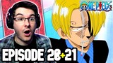 SANJI & THE BARATIE!! | One Piece Episode 20 & 21 REACTION | Anime Reaction
