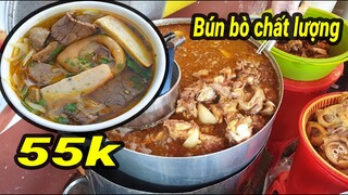 Ăn Tô Bún Bò Vỉa Hè Mà Chất Lượng No Cành Hông Giá 55k, Bún Bò Cực Ngon