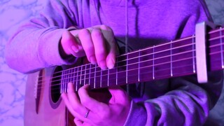 Adaptasi fingerstyle gitar flower dance, aku memukulmu dengan buruk