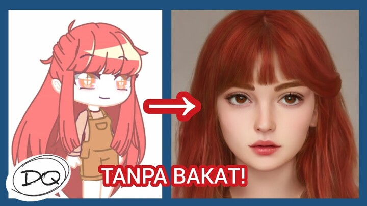 TANPA BAKAT! Cara Membuat OC Kalian Menjadi Gambar Realistic! [ArtBreeder Tutorial]