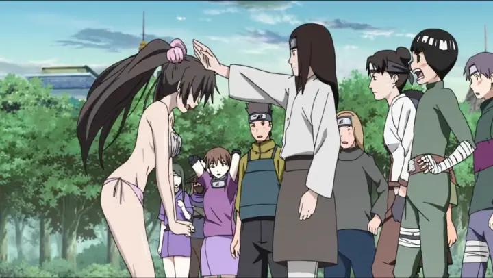 Neji comforts Naruto because Naruto didn't take the Chūnin exam, One Worthy as a Leader