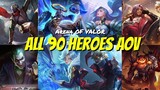 ALL 90 HERO ARENA OF VALOR SO FAR 2019