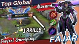 13 Kills + MANIAC - Top Global Alucard 'JAFAR' Gameplay