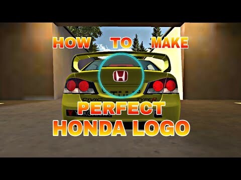 TUTORIAL HOW TO MAKE REALISTIC HONDA LOGO/EMBLEM || CAR PARKING MULTIPLAYER