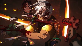 [Demon Slayer /4K] Sound column Yusui Tianyuan crusades the sixth! Evil slaying!