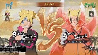 Boruto & Kawaki Vs Naruto & Sasuke