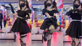 Cat-eared girl front view dance machine - nxde