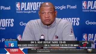 "He came out with no energy, distracted, and the team followed" - Doc Rivers on Embiid in Game 5