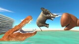 Boxing Glove Punch Into Deadly Hole - Animal Revolt Battle Simulator