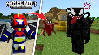 VENOM NILIGTAS ANG BABAE kay CARNAGE sa Minecraft PE