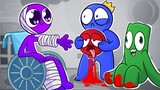VIOLET Rainbow Friends Sad Story // Poppy Playtime Chapter 2 Animation