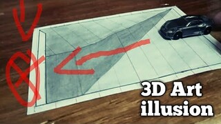 How to Draw 3D Art illusion