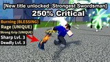 I Became The Strongest Swordsman In Roblox Blox Fruits...