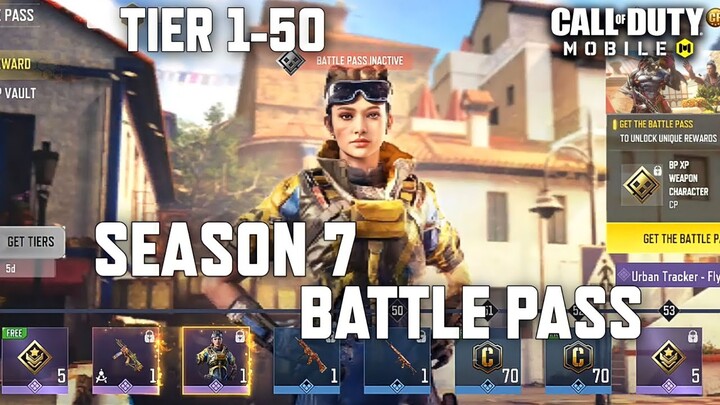 *NEW* Season 7 Battle Pass Tier 1-50 in COD Mobile! All BP Rewards + Gameplay! Season 7 CODM Leaks