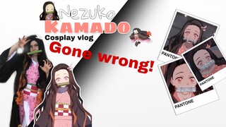Nezuko cosplay vlog gone wrong | Demon slayer cosplay GRWM