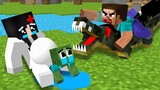 Monster School : Good Baby Zombie and Bad Father Herobrine - Sad Story - Minecraft Animation