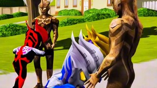 Senior Zero đã dẫn dắt ba anh em Zero đến giúp đỡ Ultra Hero đang bị hóa đá!