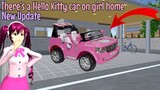 There's a hello kitty car on girl home | Sakura School Simulator | Gweyc Gaming