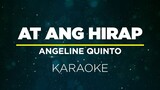 AT ANG HIRAP  - Angeline Quinto (Karaoke)
