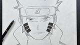 How to draw Naruto Six Paths Sage Mode | step-by-step | Easy to draw