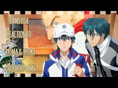 Teams USA reaction to Ryoma & Ryoga childhood amv