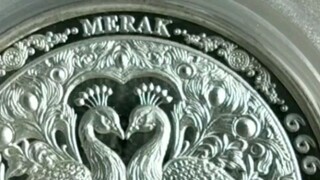 silver medal 999 seri merak limited edition