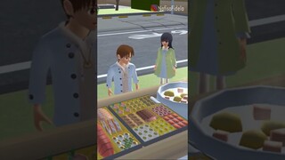 YUTA MIO DIKERJAIN TAIGA DI TUKANG GORENGAN VIRAL #Shorts SAKURA SCHOOL SIMULATOR